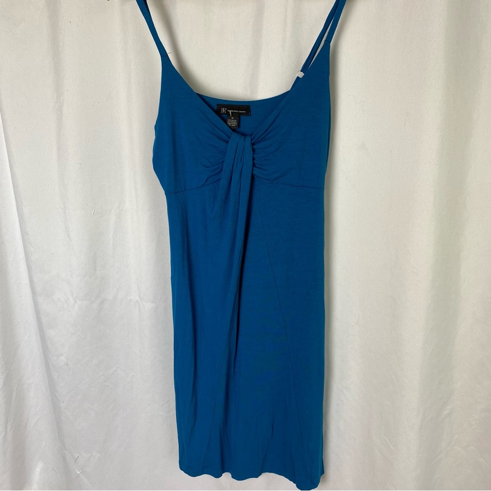 INC International Concepts Teal Blue Dress Size Medium